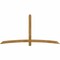 Ekena Millwork Bellingham Rough Sawn Timber Gable Bracket, Western Red Cedar, 96"W x 48"H x 4"D x 4"F, 12/12 Pitch GBW096X48X0404BEL00RWR - alternate 1